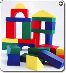 100 Solid Wood Blocks Perfect For Hours And Towers Of Fun Blocks Come In Four Colors And Nine Shapes Ideal F Wooden Building Blocks Toy Blocks Wood Blocks