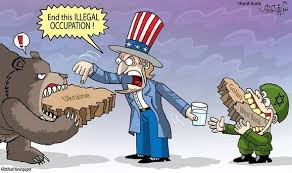 An Expressive Cartoon Sam To Russia About Ukraine Conflicts This Is Illgal Occupation While He Give The W Western World Comic Book Cover Caricature