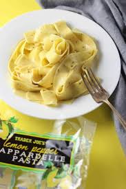 Trader Joe S Lemon Pepper Pappardelle Pasta Review Parpadelle Recipes Lemon Pasta Recipe Using Lemons