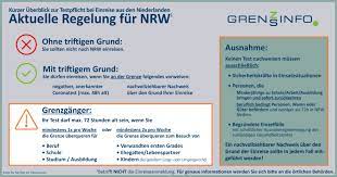Der nachweis muss bei der einreiseanmeldung hochgeladen und bei der einreise vorgezeigt werden können. Negativer Coronatest Beim Grenzubertritt Niederlande Deutschland Euregio