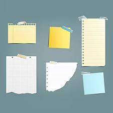 مجموعة من الرسوم التوضيحية ناقلات مختلفة ورقة الملاحظات vector free picture templates vector illustration
