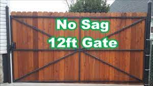 Maybe you would like to learn more about one of these? A True No Sag Gate 12ft Wide Steel Frame W Cedar Youtube