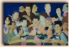 Roundtable2 Jpg Jpeg Image 613x415 Pixels Algonquin Round Table Dorothy Parker Circle Painting