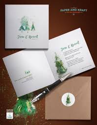 Coloris pastel et graphismes fleuris donneront le ton de cette journée unique. Faire Part Mariage Theme Hiver Paperandkraft