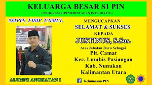 Yang lama bagaimana dapatkan ad/ art tersebut,sehingga begitu sudah lengkap diwaktu pelantikan nanti serah terima jabatan semuanya diberikan kepada achmad fuady dalam posisi yang sudah sempurna. Ucapan Selamat Plt Camat Kec Lumbis Pasiangan Kab Nunukan Kalimantan Utara Program S1 Pemerintahan Integratif