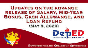Elenco dei bonus 2021 per famiglie, aziende e non solo. Updates On The Advance Release Of Salary Mid Year Bonus Cash Allowance And Loan Refund Teach Pinas