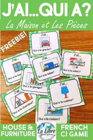 J Ai Qui A French Vocabulary Game I Have Who Has House La Maison Les Pieces Cocktailsrecipes French Classroom Vocabulary Games French Teaching Resources