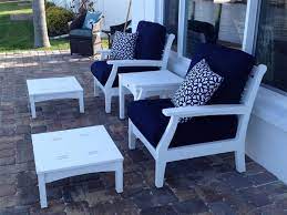 Berlin Gardens Deep Seating 6 Piece Poly Terrace Set From Used Outdoor Furniture Outdoor Furniture Chairs Wooden Outdoor Furniture