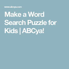 Make A Word Search Puzzle For Kids Abcya Make A Word Search Puzzles For Kids Words