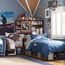 Unfortunately, decorating a teen's bedroom will need you to relinquish some control over color and furniture choices. 42 Cool Shared Teen Boy Rooms Decor Ideas Digsdigs