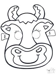 Cow Mask Cow Mask Animal Mask Templates Animal Masks
