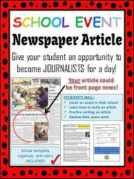 You really want to impress both children and parents, don't you? 9 Literary Journal Ideas School Newspaper Student Newspaper Newspaper Template