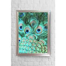 Lyn Home Tavus Kusu Tuyu Cerceveli Poster Tablo 23 5 X 33 5 Fiyati