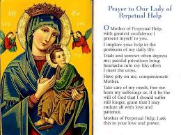 Perpetual Help Prayer Prayers Mother Mary My Prayer