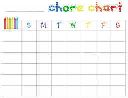 Free Printable Chore Charts For Toddlers Chore Chart For