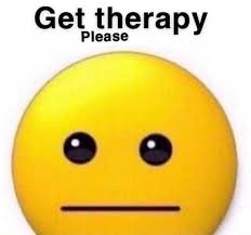 A yellow face with simple, open eyes and a flat, closed mouth. Reactions On Twitter Straight Face Emoji Get Therapy Please