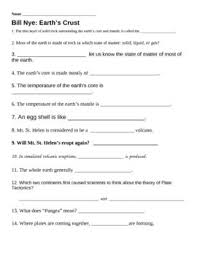 Bill Nye Earth S Crust Worksheet Capitalization Worksheets Grammar Worksheets Punctuation Worksheets
