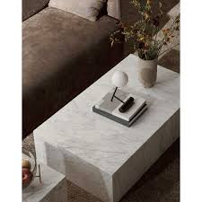 Shop for low white coffee table online at target. Plinth Low Marble Table White Rouse Home