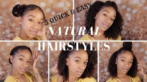 Side ponytail for little black girls for a simply sophisticated hairstyle for school, all you need is a comb, some gel, and a hair curling iron. 5 Quick Easy Natural Hairstyles For Black Women Youtube