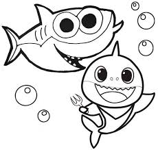 You can print this free coloring sheet and do the same! Printable Baby Shark Coloring Pages Novocom Top