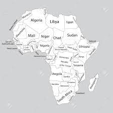 Use this map for your infographic information, to visualize geographical data, to locate offices or some specific places, sales territories, to show paths, travel. Editable Blank Vector Map Of Africa Vector Map Of Africa Isolated Royalty Free Cliparts Vectors And Stock Illustration Image 128315429