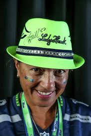 Seahawks fans show their team spirit