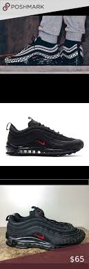 Nike Air Max 97 All Over Print Black Red In 2020 Nike Air Max 97 Nike Air Max Sneakers Nike Air Max