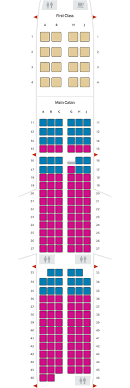 42 Clean Spirit A321 Seat Map