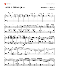 It has been used widely since the middle of the 18th century (the early classical period). Scarlatti Sonata In D Major K 96 Free Sheet Music