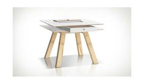 Maybe you would like to learn more about one of these? Table De Cuisine Carree Blanche Et Chene Naturel Design Scandinave