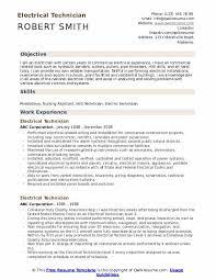 Individual will lead a team of. Electrical Technician Resume Samples Qwikresume