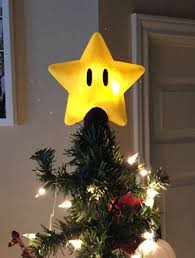 Super Mario Star Christmas Tree Topper Anime Christmas Christmas Tree Toppers Tree Toppers