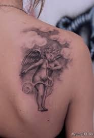 Angeltattoo religioustattoo tatouageange tatouagereligieux angel ange tatouage tattoodesign religioustattoodesign. Little Angel Tattoos Designs Fashionfashionzs