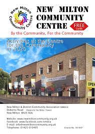 Saturdays milton community centre annexe 10am preparatory ballet 10.30 grade 1 ballet 11am grade 2 ballet 11.30 senior ballet 12am gymnastic dance New Milton District Community Association