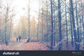 Couple Walking Through Autumn Forest Naked Stock Photo 1146881459 |  Shutterstock