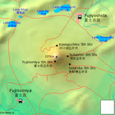 Topographic maps > japan > chubu region > fujinomiya > mount fuji click on the map to display elevation. Mount Fuji Travel Guide At Wikivoyage