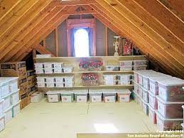 For one, they're clear, so you can peek in and see what's in there—unlike. Attic Storage Garage Attic Attic Storage Organization Attic Storage