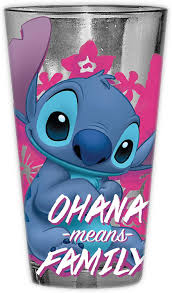 1024x768 lilo and stitch disney widescreen wallpaper image for galaxy note>. Lilo And Stitch Ohana Means Family Pint Glass With Gift Box 16 Ounce Blue And Pink Walmart Com Walmart Com
