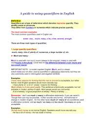 They can be grouped according to their use. Inisasi 3 A Guide To Using Quantifiers In English Grammatical Number English Language