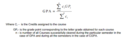 The formula used to calculate cgpa is. Cgpa Calculation For 2015 Regulation