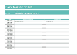 Daily To Do List Template Image collections - Template Design Ideas