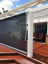 Fiberglass mesh for exterior wall insulation. Mesh Fabric Patio Blind Waiuku Cafe Blinds Auckland Patio Screen Nz