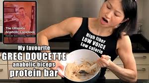 The perfect granola coconut cranberry granola bar. My Favorite Greg Doucette Anabolic Biceps Protein Bar Recipe High Fiber Low Voice Low Calories Youtube