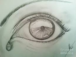 Make an irregular shape of a falling drop. Crying Eye Drawing By Collin A Clarke