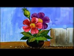 Download Still Life Painting Flower Vase Painting Poster Colour Paint Youtube Poster Color Painting Flower Painting Painting