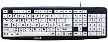 To go back to entering letters, tap abc. Nuklz N Large Print Computer Keyboard With White Keys Black Letters For Visually Impaired Buy Online At Best Price In Uae Amazon Ae