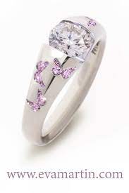 Butterfly Engagement Ring Butterfly Engagement Ring Morganite Engagement Ring Beautiful Jewelry