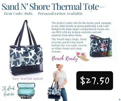 Lunch bag sea shells cotton insulated ocean rope handle pocket starfish. Have You Seen Becky Sanders Director Thirty One Gifts Facebook