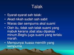 Orang yang sedang sakit atau orang gila tidak sah menjatuhkan talak kepada isterinya. Institut Pengajian Tinggi Al Zuhri Sesi Ke 4 Ppt Download