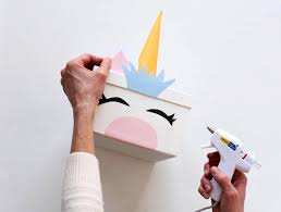 Next, let's position your eyes on the front of the pillow as. Diy Unicorn Valentine S Card Box Fun365